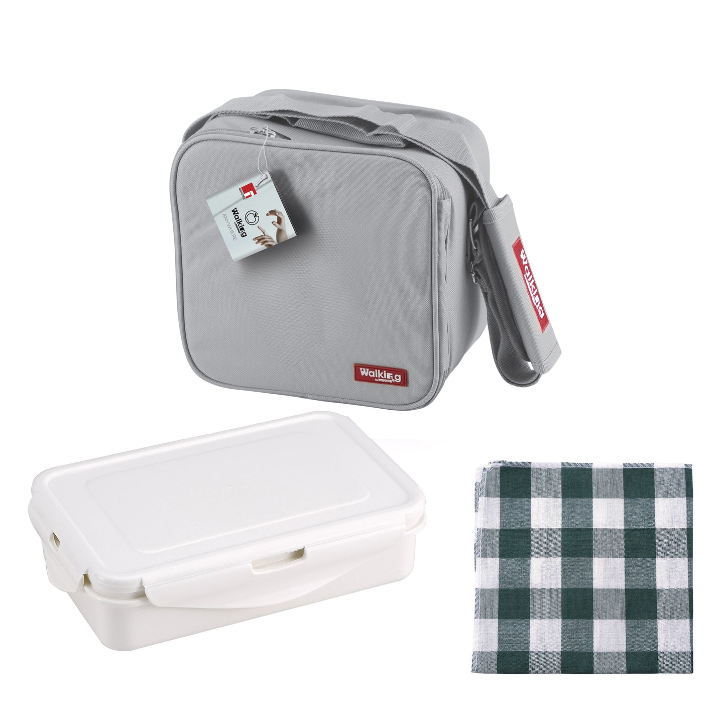 Bolsa porta alimentos con tápers 23x22x13.5 cm Bergner (1)